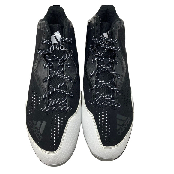 Adidas Power Alley 4 Mid Metal Baseball Cleats Mens 13 Black White 115063945 main image 7